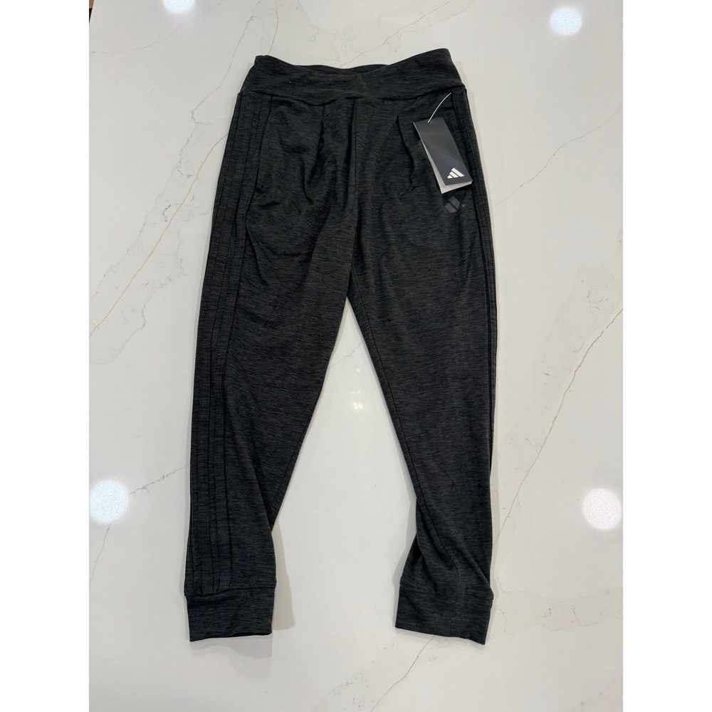 Adidas‎ Girls' 3S Cuffed Melange Jogger pants in grey